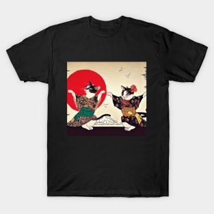 Geisha Cats T-Shirt